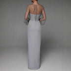 Spring and Summer Women's Fashion Wish Sexy Strapless Pearl Bodycon Dress New Style