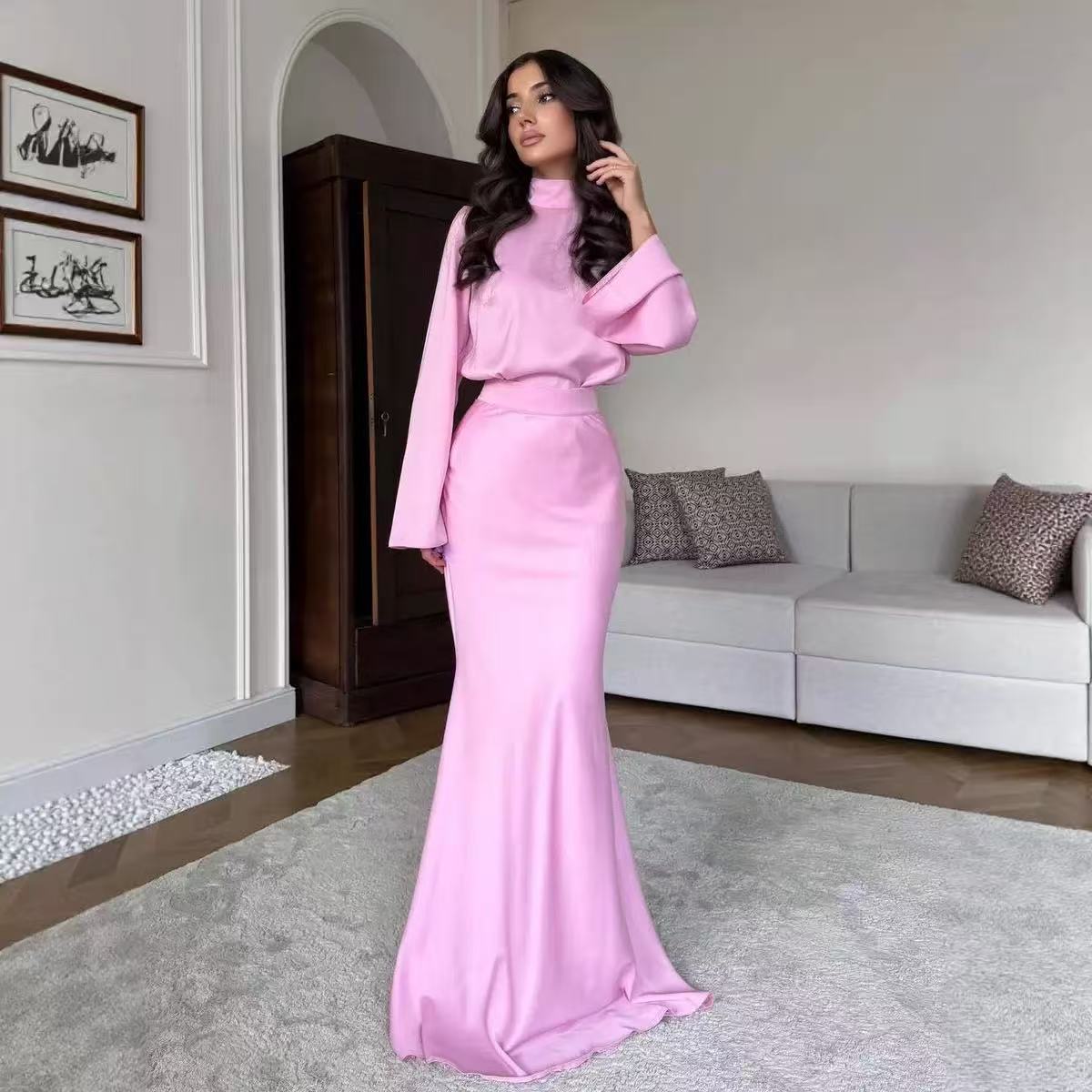 Elegant-Sexy Flared Sleeve Dress