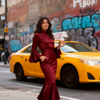 Elegant-Sexy Flared Sleeve Dress