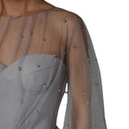 Spring and Summer Women's Fashion Wish Sexy Strapless Pearl Bodycon Dress New Style