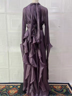 Women's Elegant Fashion Ruffled Slim Dress