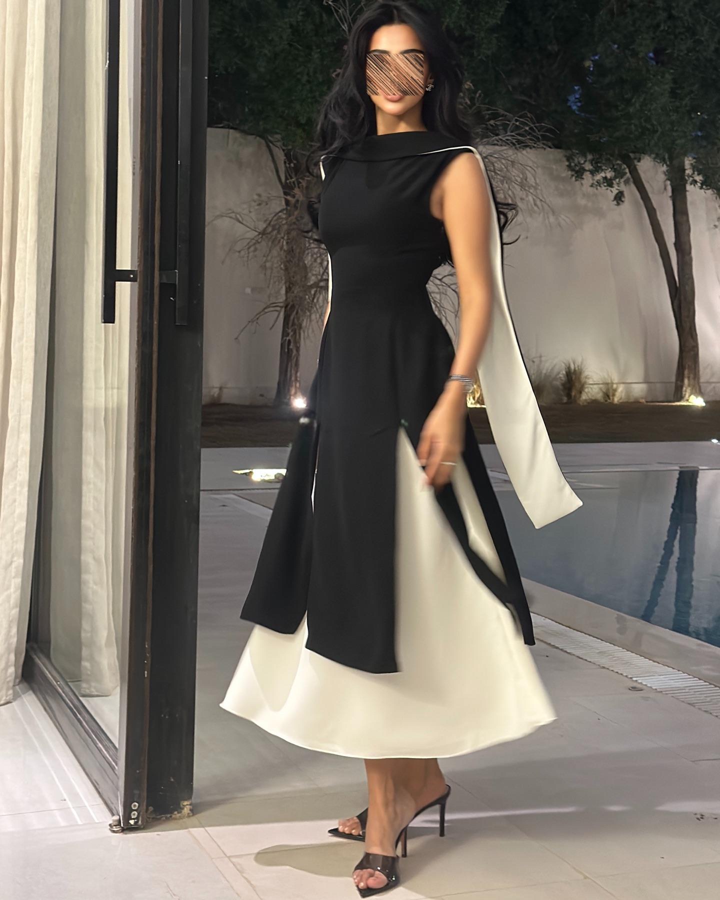 2025 Spring Summer Color Block Sleeveless Slim Fit Vintage Dress 