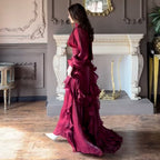 Women's Elegant Fashion Ruffled Slim Dress