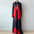 Elegant Sexy Printed Mid-Length Top and Wide-Leg Pants Two-Piece Set