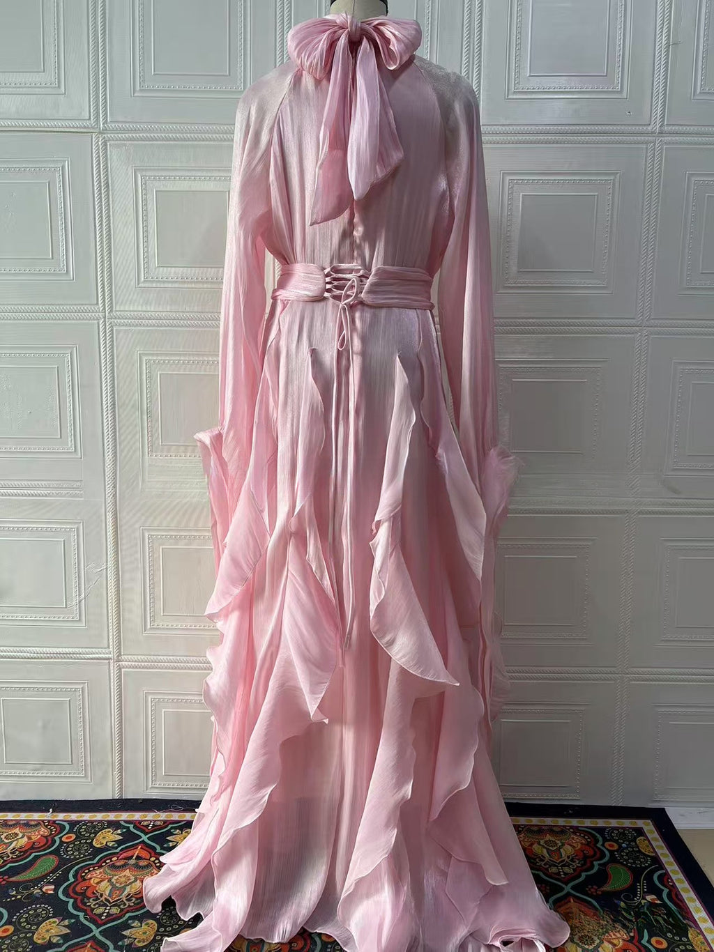 Women's Elegant Fashion Ruffled Slim Dress