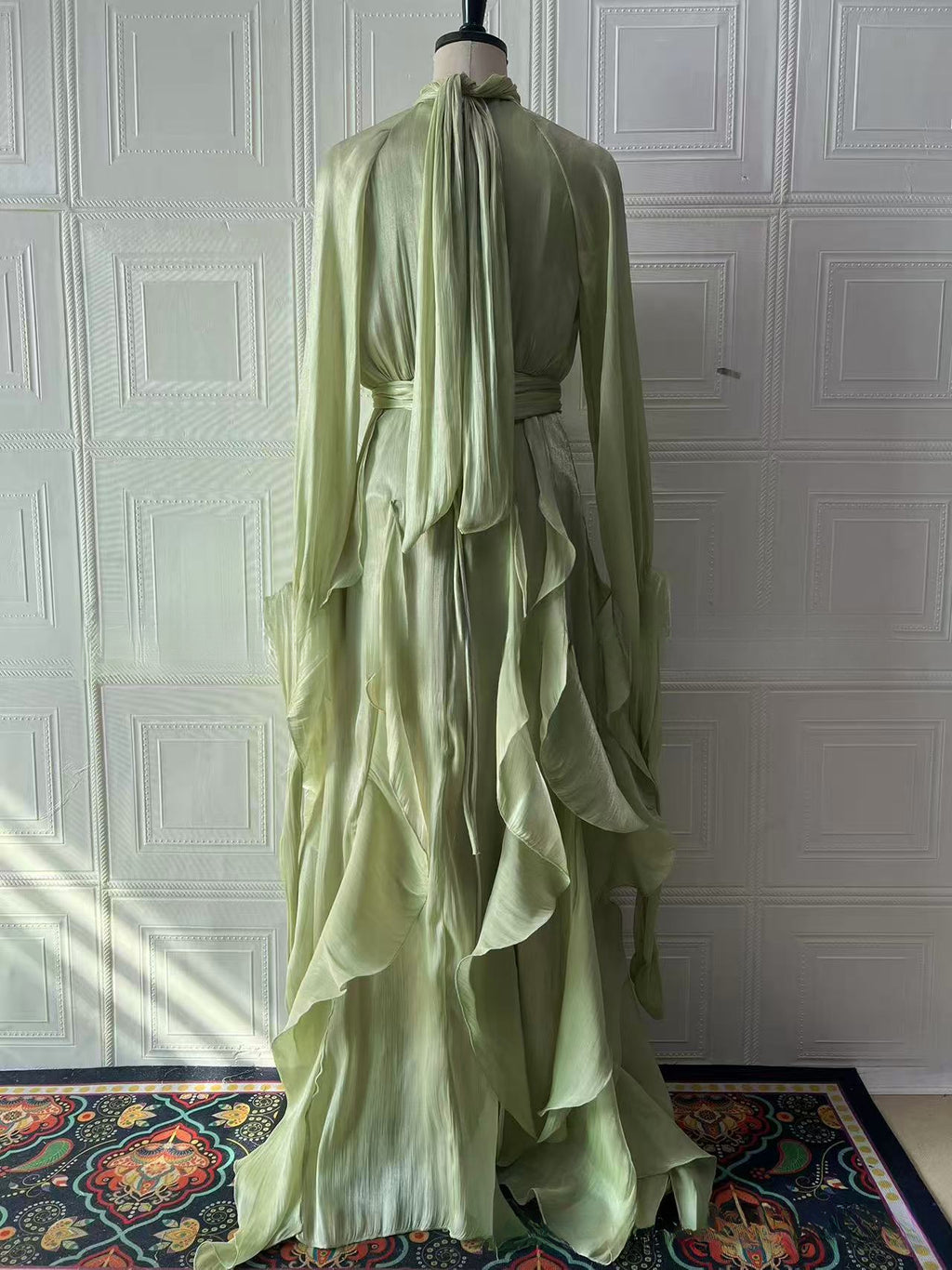 Women's Elegant Fashion Ruffled Slim Dress