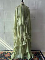 Women's Elegant Fashion Ruffled Slim Dress