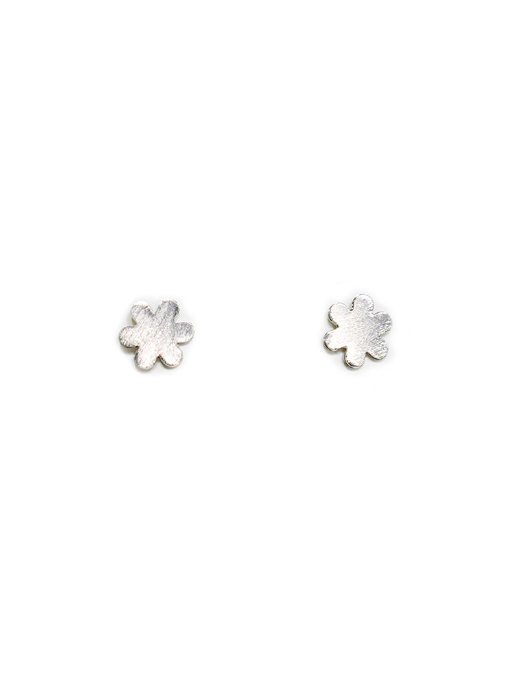 Petite Flower Studs - Silver