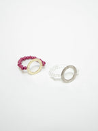 All Around Beaded Ring - Clear