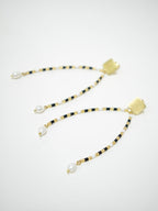 Axis Beaded Earrings - Gold