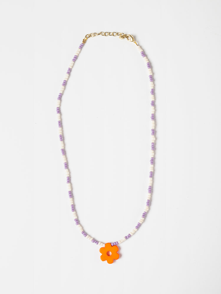 Retro Bloom Necklace - Marmalade