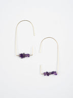 Savvy Hook Earrings - Amethyst