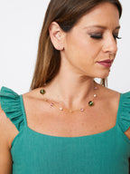 Laurel Beaded Necklace - Gold
