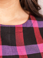 Devonshire Dress - Ultra Violet Plaid
