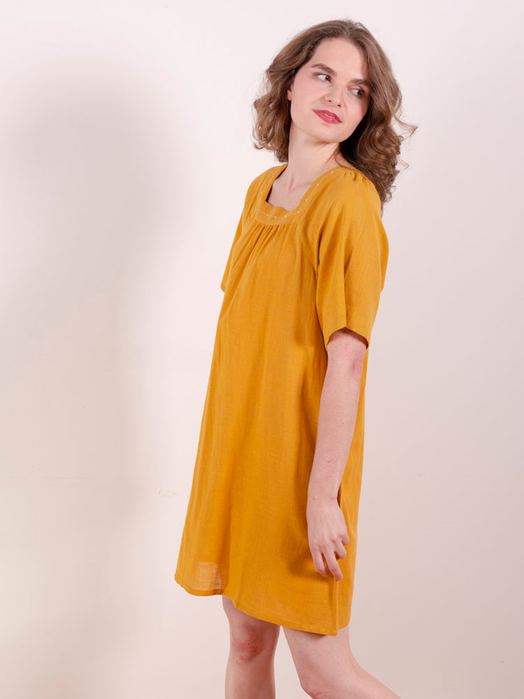 Alexis Mini Dress - Turmeric