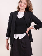 Pocket Skirt - Black Denim