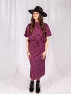 Isla Skirt - Diamond Vine Dark Purple