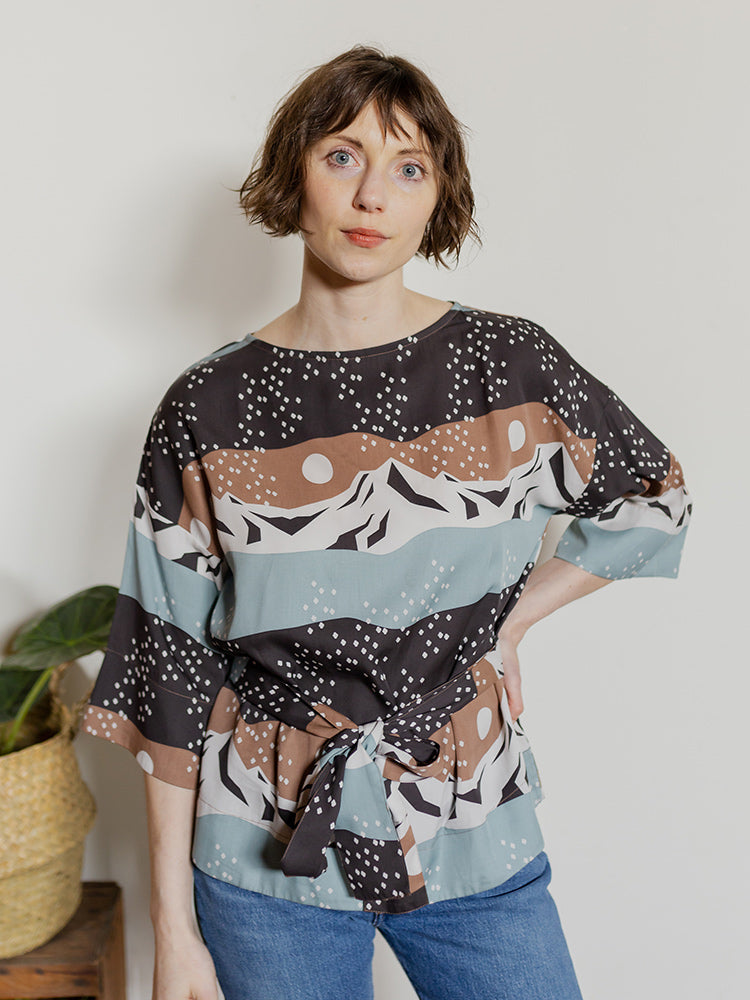 Ruth Top - Mountain Stripe