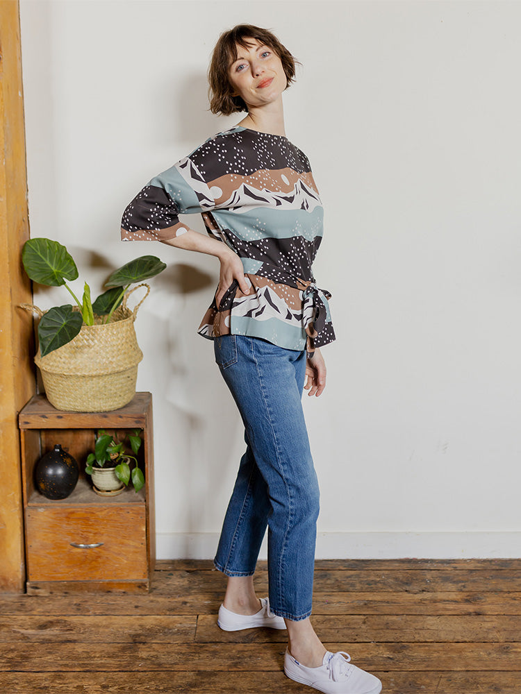 Ruth Top - Mountain Stripe