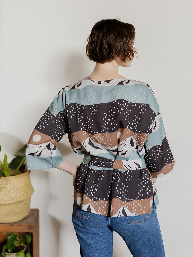 Ruth Top - Mountain Stripe
