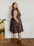 Lucille Plus Size Dress - Botanical Dusk