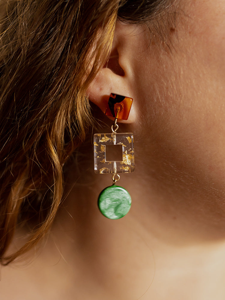 Jude Resin Earrings - Multi