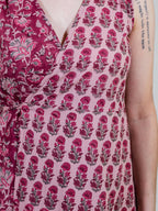 Bekka Maxi Dress - Magenta Vine Floral