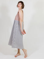 Lilah Dress - Gingham Stripe Mix
