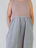 Lilah Dress - Gingham Stripe Mix