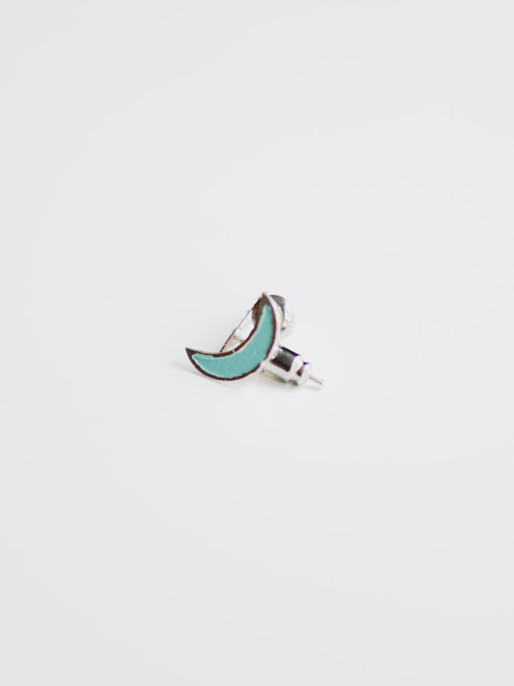 Crescent Studs - Turquoise