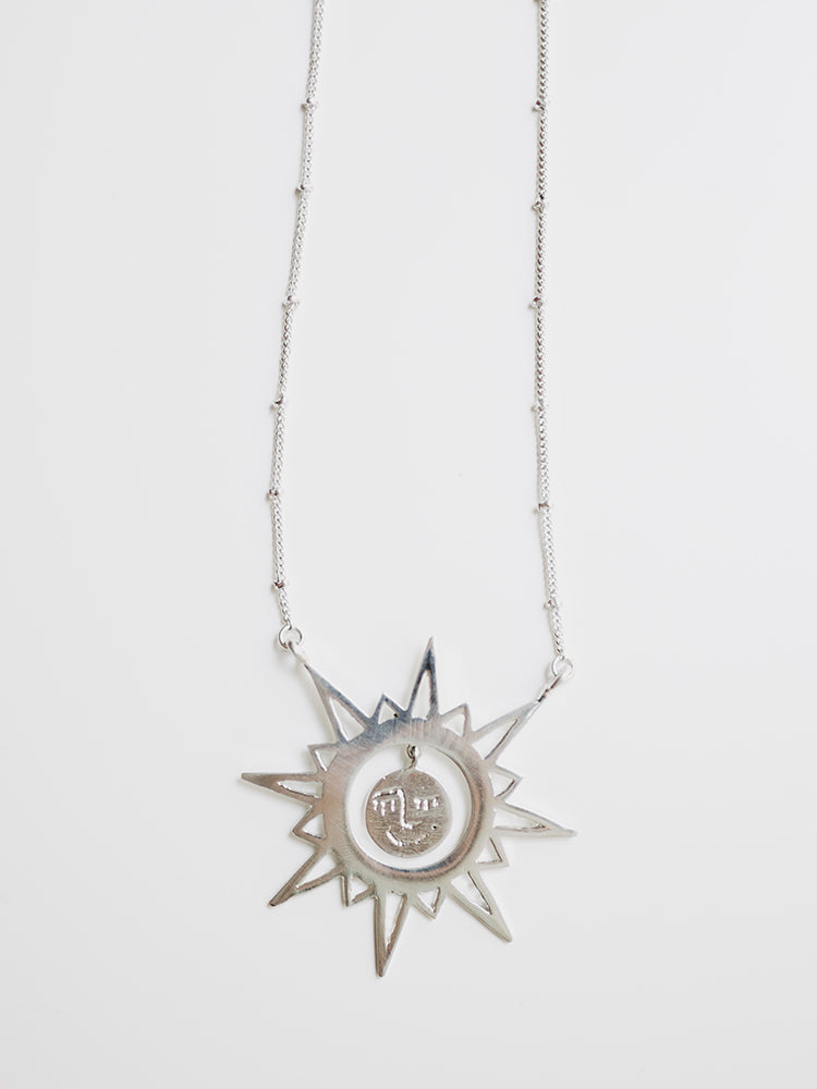 Ethereal Drop Necklace - Silver
