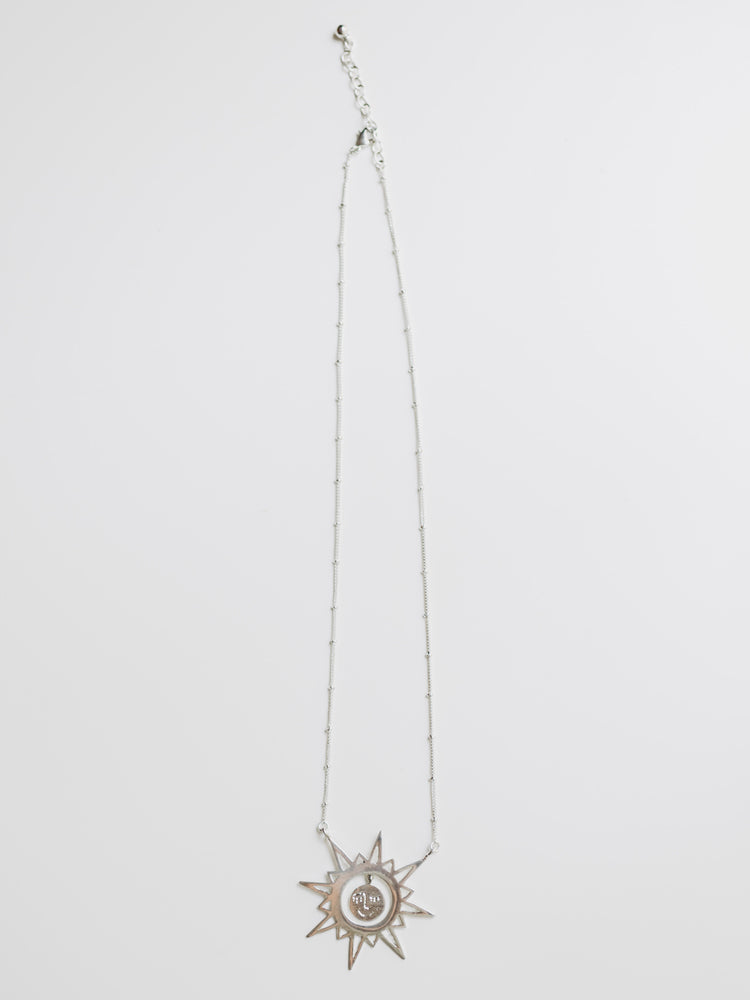 Ethereal Drop Necklace - Silver