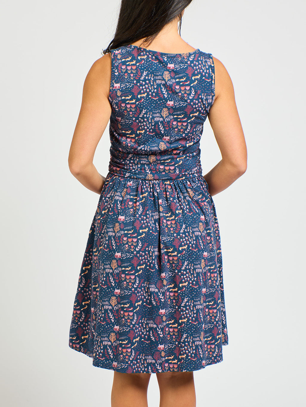 Asheville Dress - Fox Field Blue