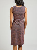 Danica Wrap Dress - Tree Rings Blue