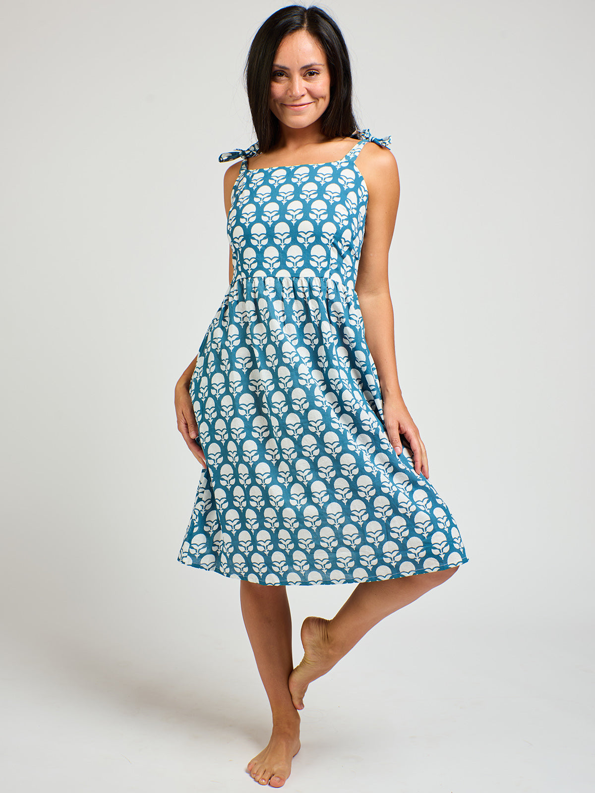 Provence Dress - Marigold Blue