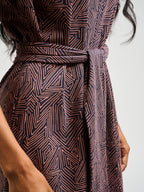 Sasha Shift Dress - Tree Rings Blue