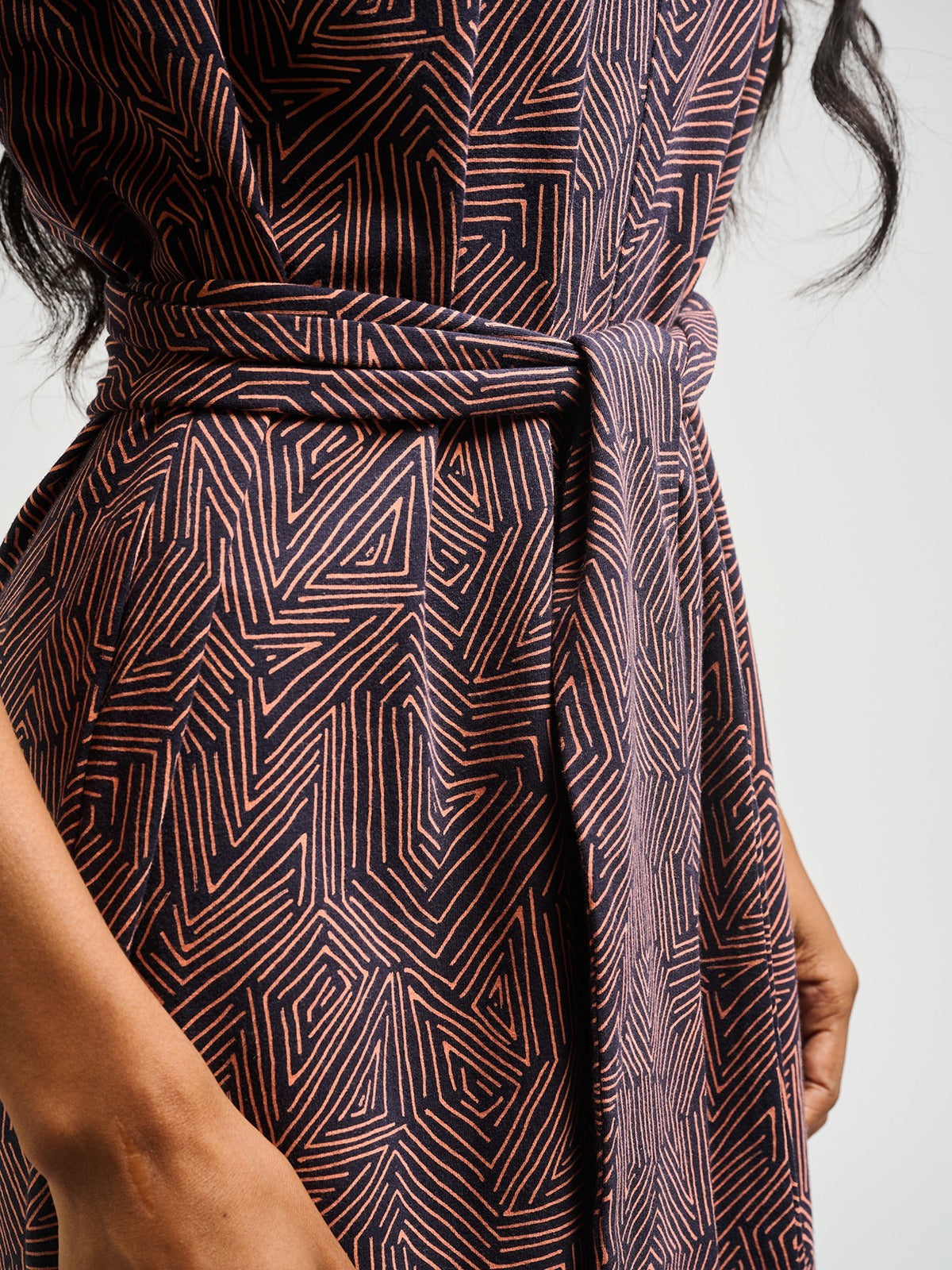Sasha Shift Dress - Tree Rings Blue