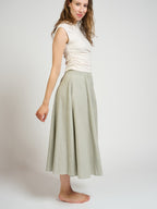 Lucinda Skirt - Olive Stripe