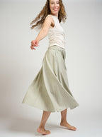 Lucinda Skirt - Olive Stripe