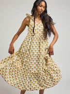 Lorelei Tiered Dress - Marigold