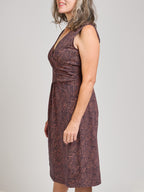 Danica Wrap Dress - Tree Rings Blue