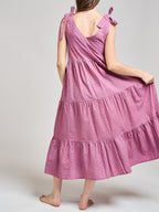 Lorelei Tiered Dress - Purple Buds