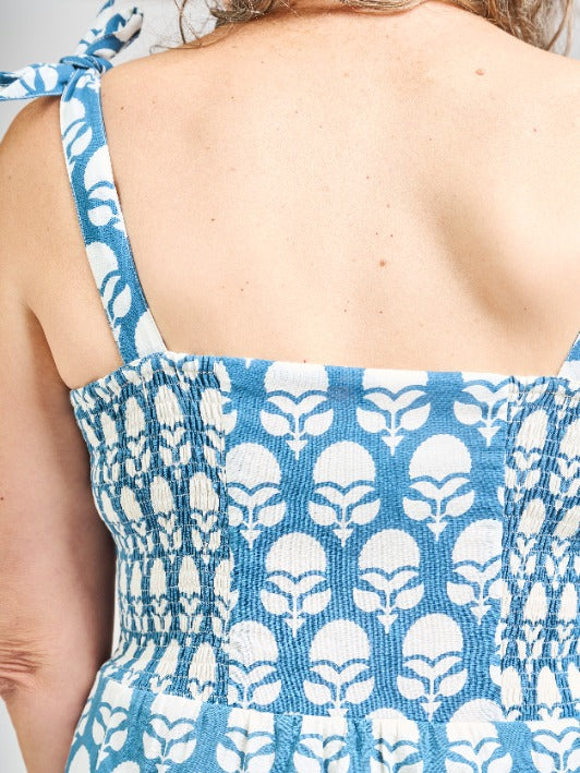 Provence Dress - Marigold Blue