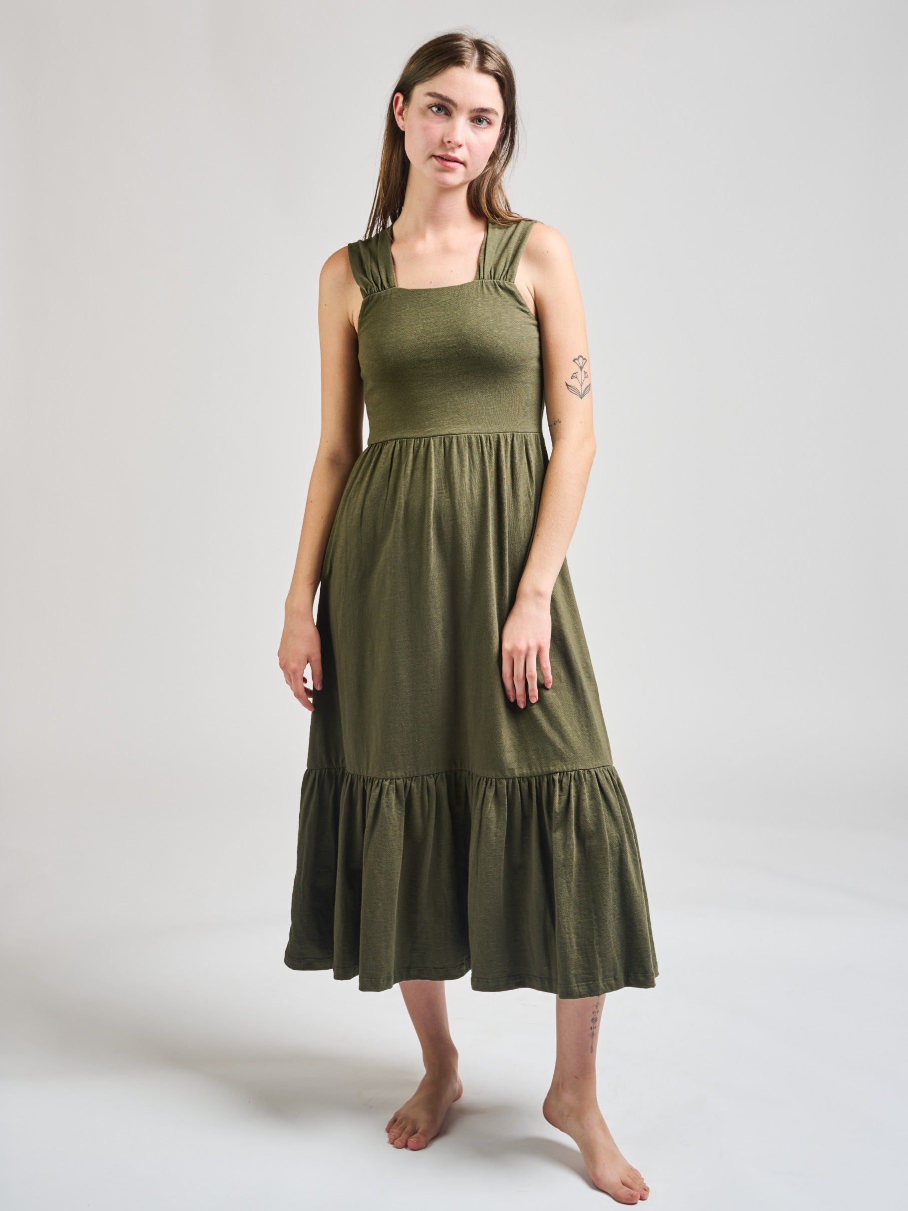 Opal Dress - Olive