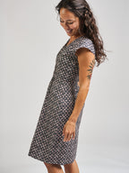 Artsy Traveler Dress - Black Botanical