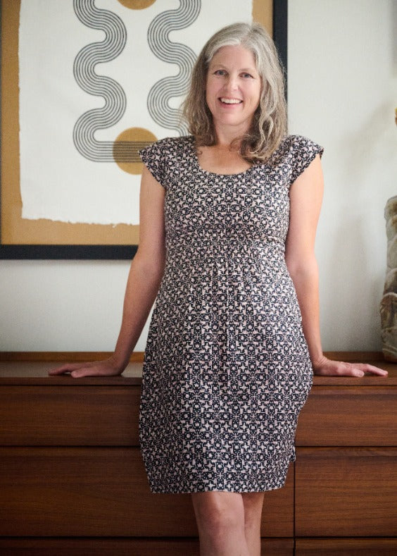 Artsy Traveler Dress - Black Botanical