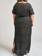 Aimee Maxi Dress - Floral Stamp Black