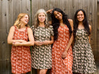 Evanston Dress - Leopard Sienna