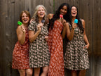 Asheville Dress - Leopard Green