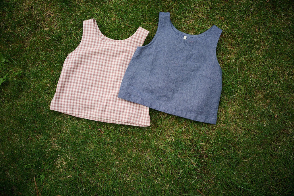 Neko Tank - Brown Gingham